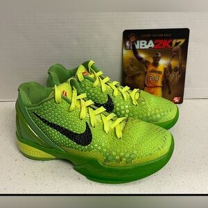 Nike Zoom Kobe 6 Protro Low Grinch  CW2190-300 Men’s 5.5